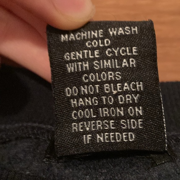 Black cropped crewneck - Picture 3 of 3